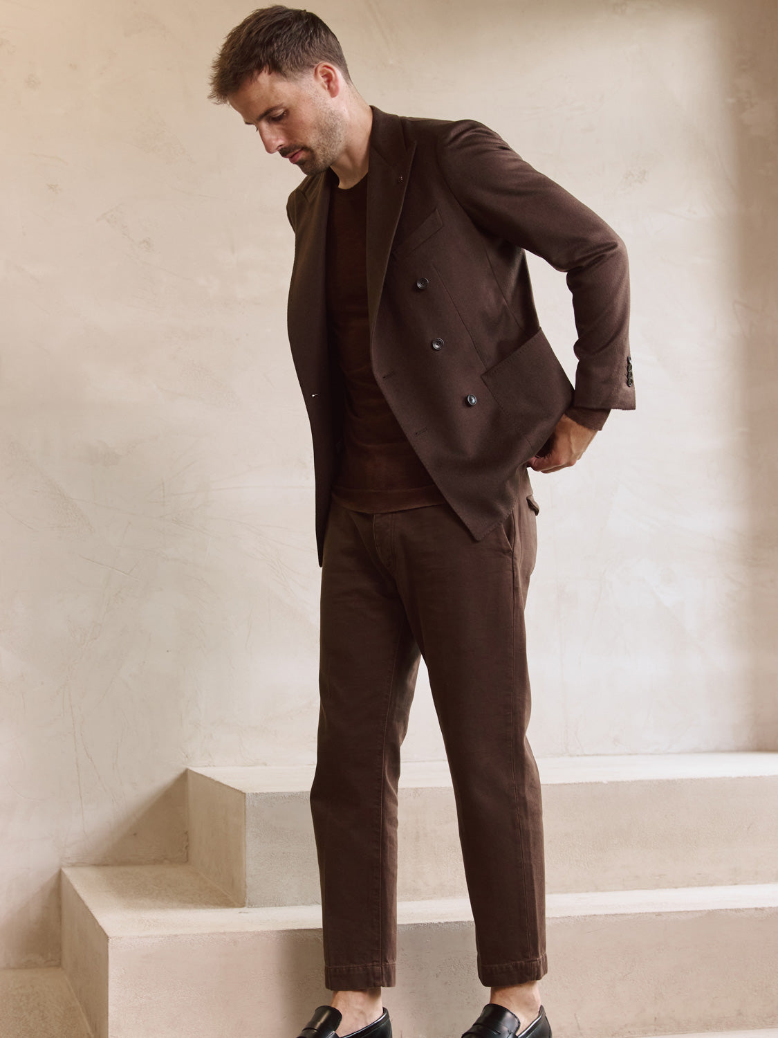 Anzugsjacke mit detaillierten Knöpfen