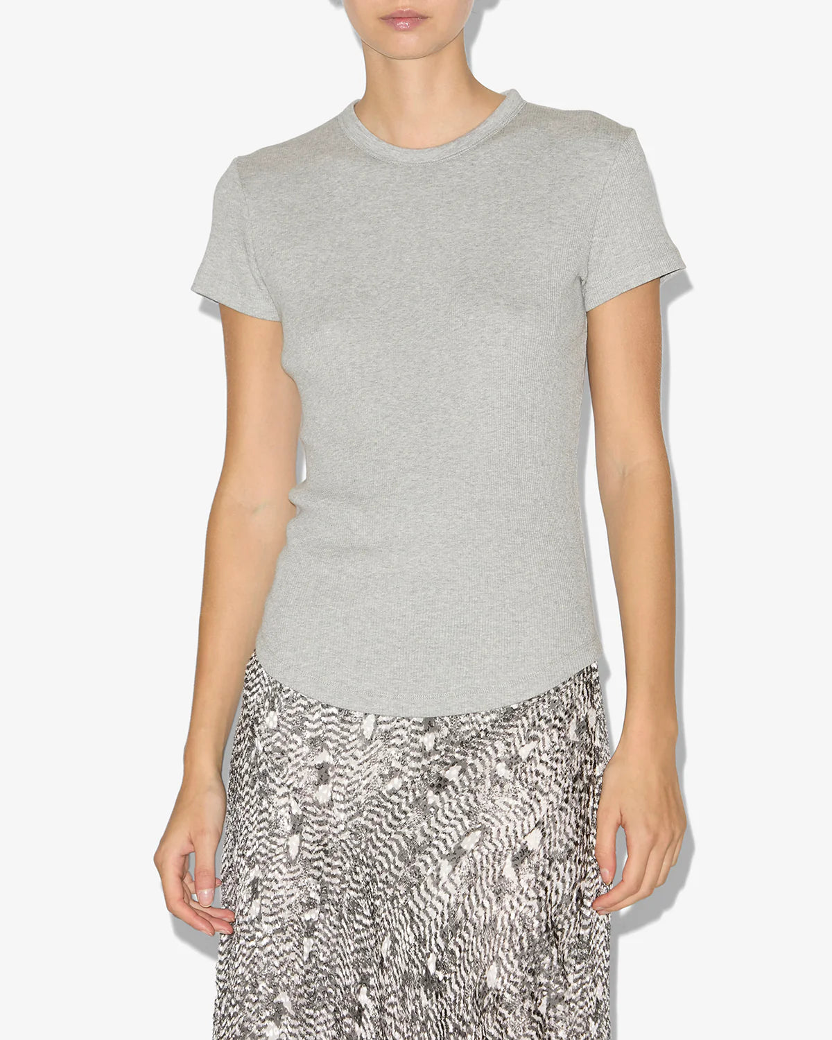 Taomi - T-Shirt aus gerippter Baumwolle