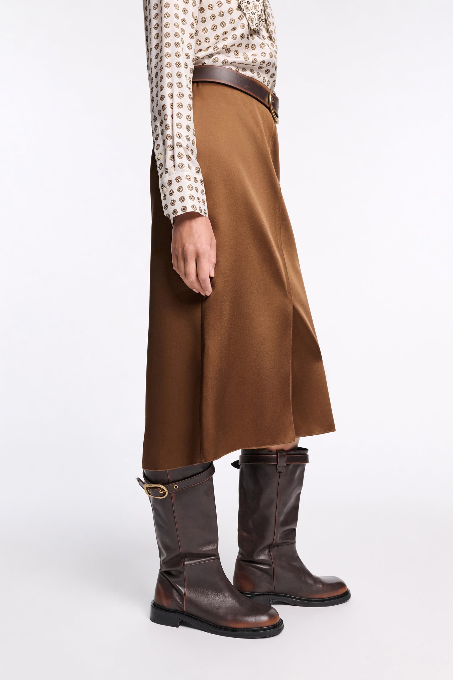 Vintage – Hoher Leder-Boot im Vintage-Look