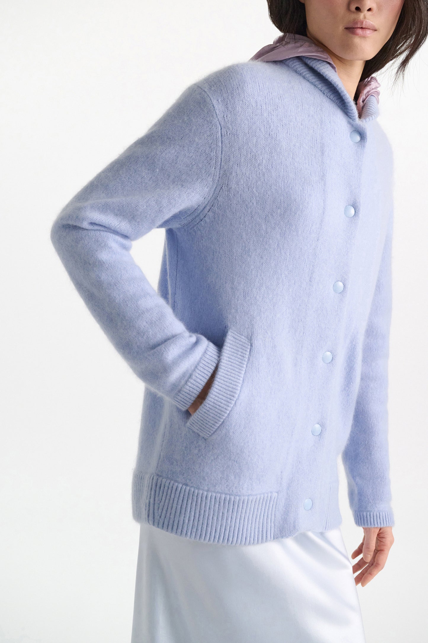 Soft Icon Cardigan – Light Blue
