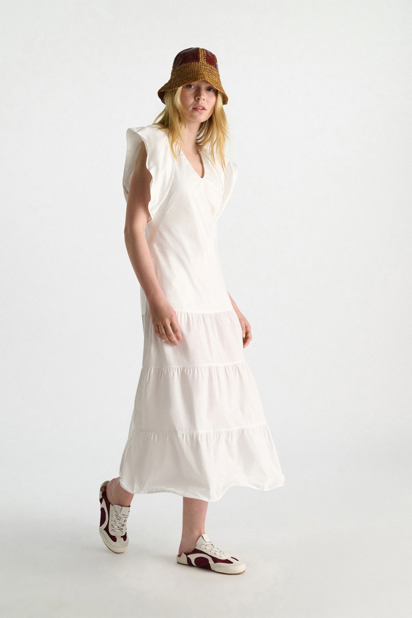 Pure Power Dress - Midi-Baumwollkleid