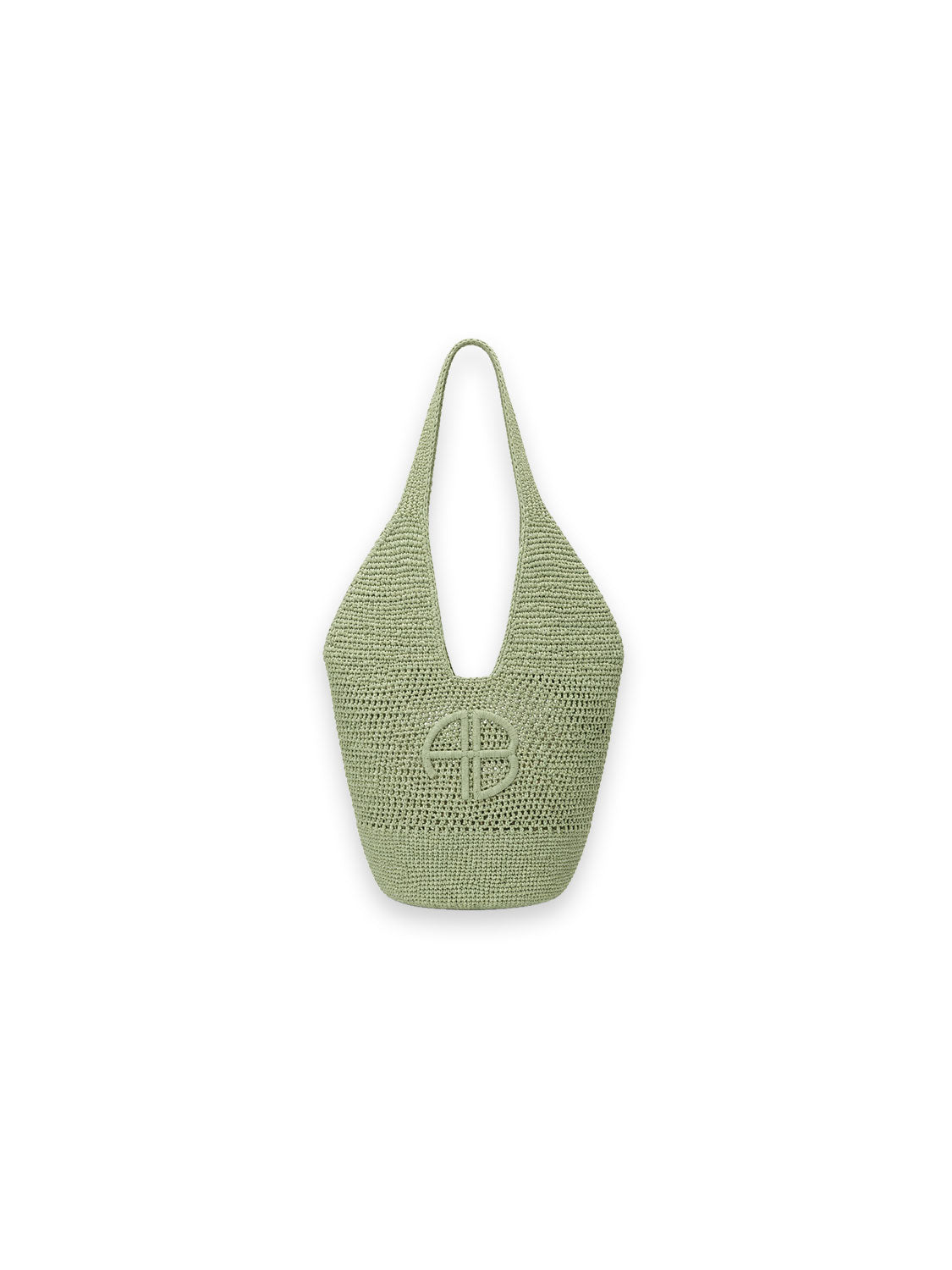 Leah Logo Hobo Tasche – mit eingestricktem Logo-Design und strukturierter Oberfläche