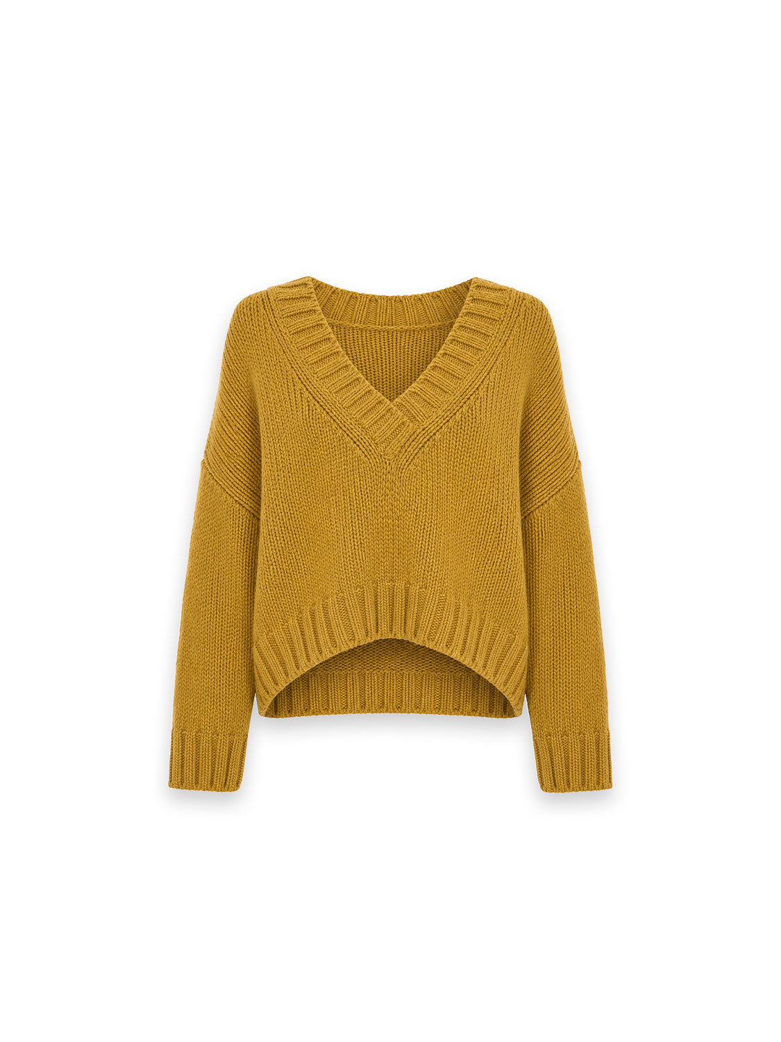 Pascal Pullover – Grobstrick V-Ausschnitt
