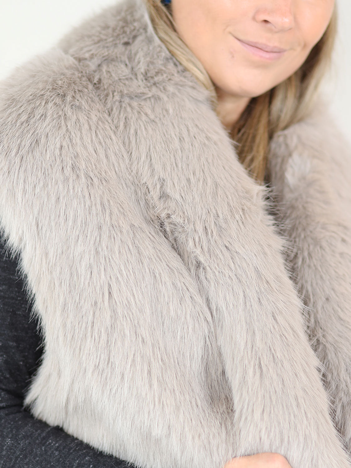 Gilet – Weste in Felloptik