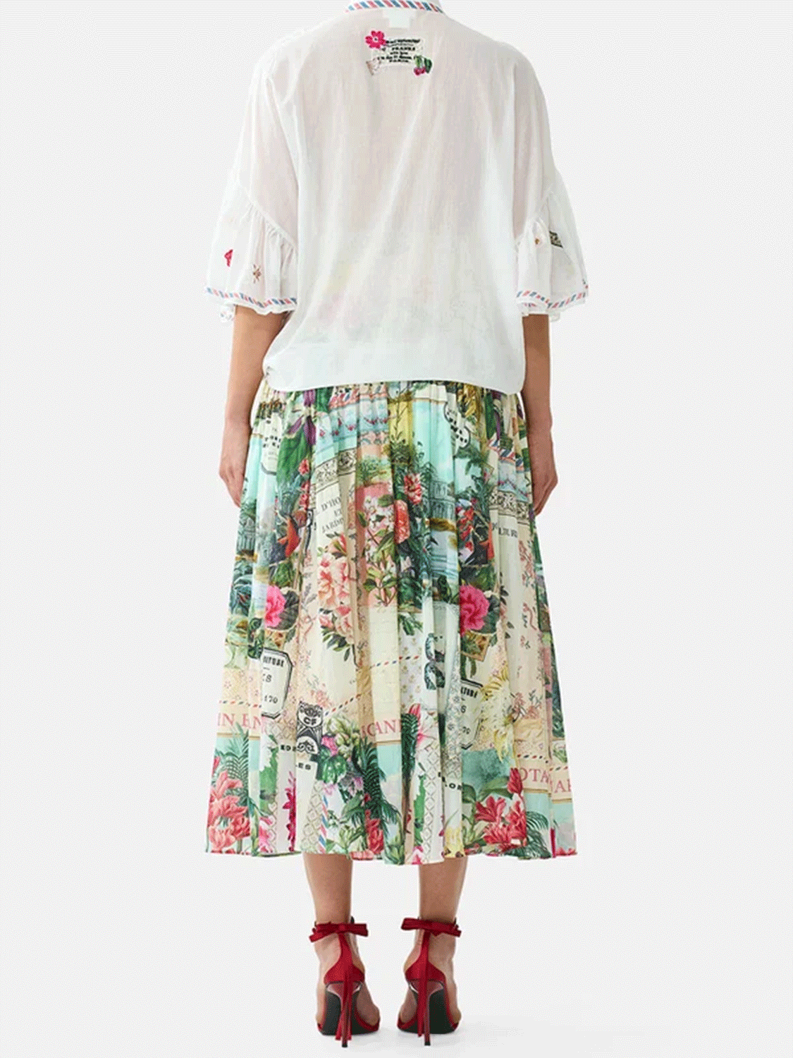 PRE-LONG SKIRT WITH CORSET WAIST