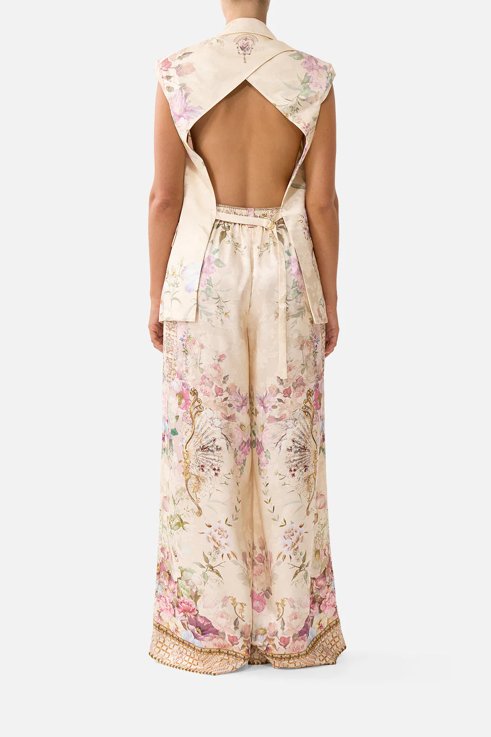 Blazer mit floralem Print und edler Struktur