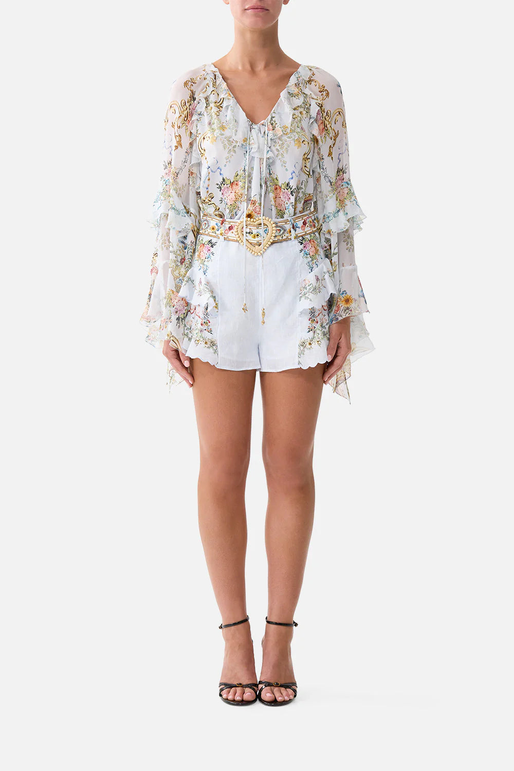 Romantic Ruffle Bluse