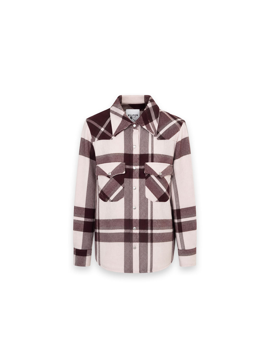 Karo-Bluse im Overshirt-Look