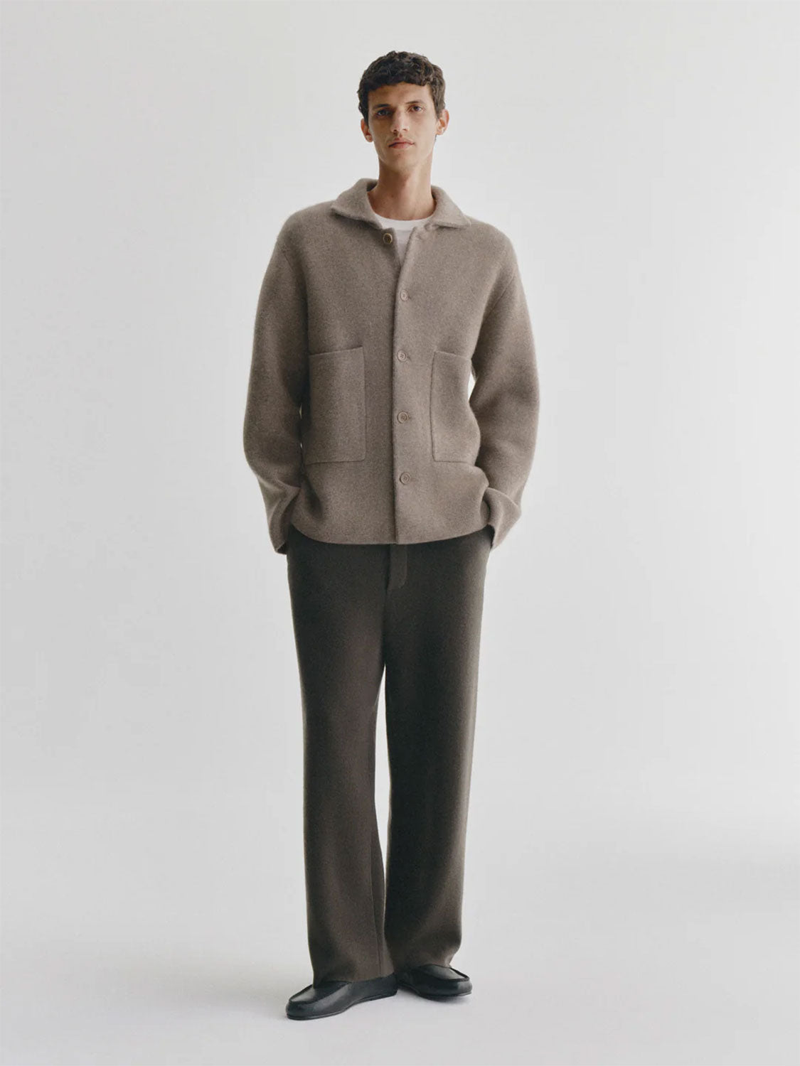 Louis Jacke – Strickjacke mit aufgesetzten Taschen