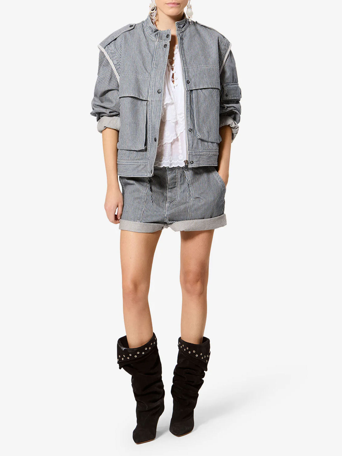 Shorts Eveja – Streifen-Design