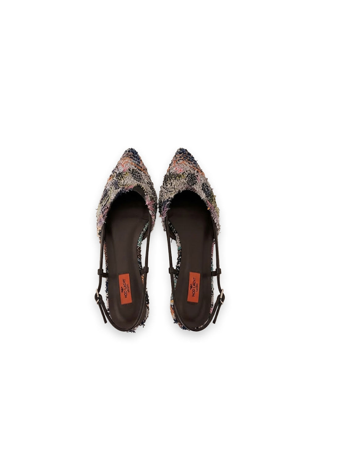 Jodie Multicolor Tweed Slingback