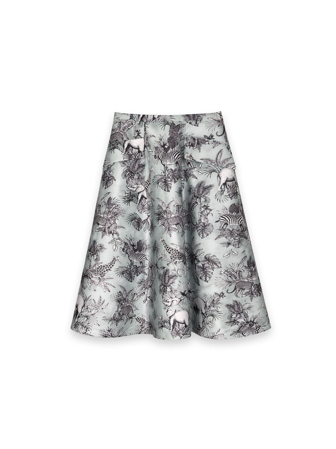 Rock mit exotischem Allover Print