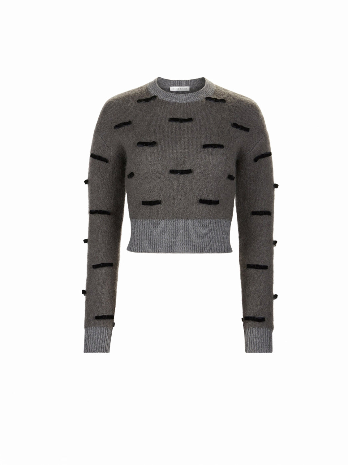 Brushed Mohair – Pullover mit Schleifendetails