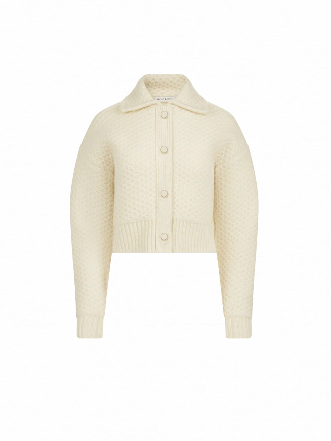 Strukturierter Woll-Cardigan