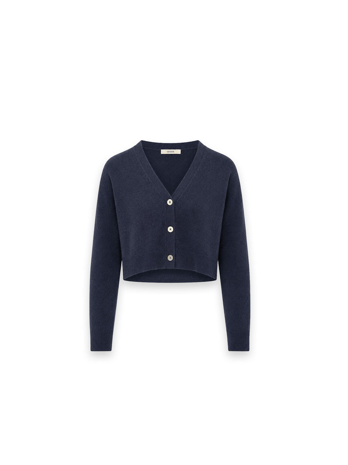 Strickjacke mit cropped V-Neck-Silhouette