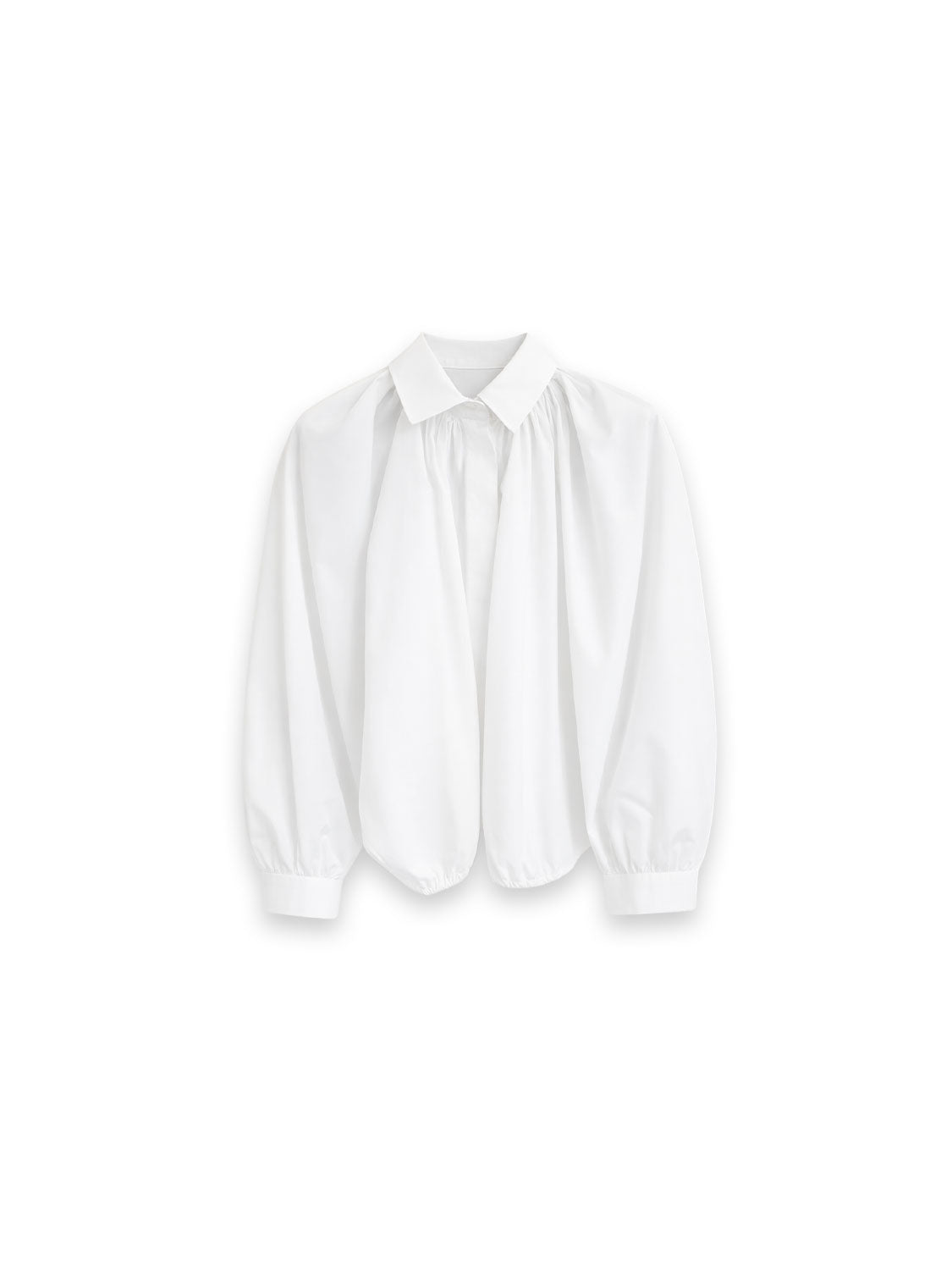 Cropped Bluse Voluminöse Silhouette mit modernem Statement-Look