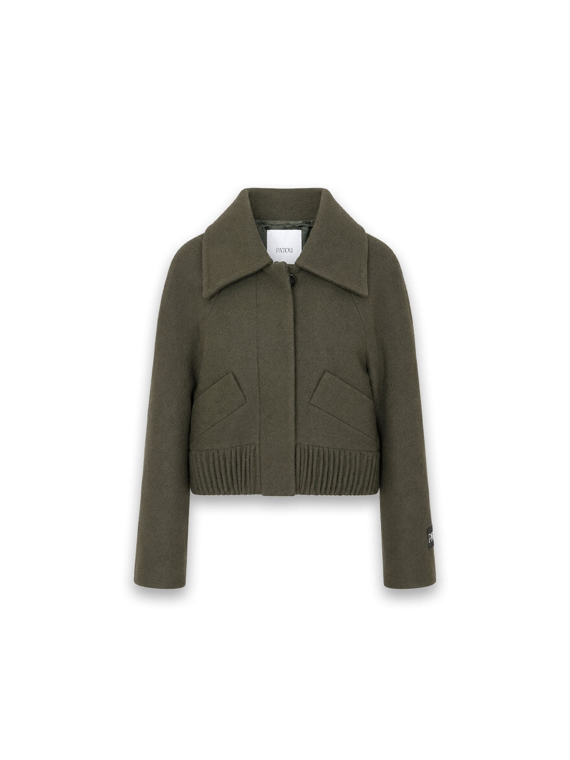 Buttoned Wool Jacke