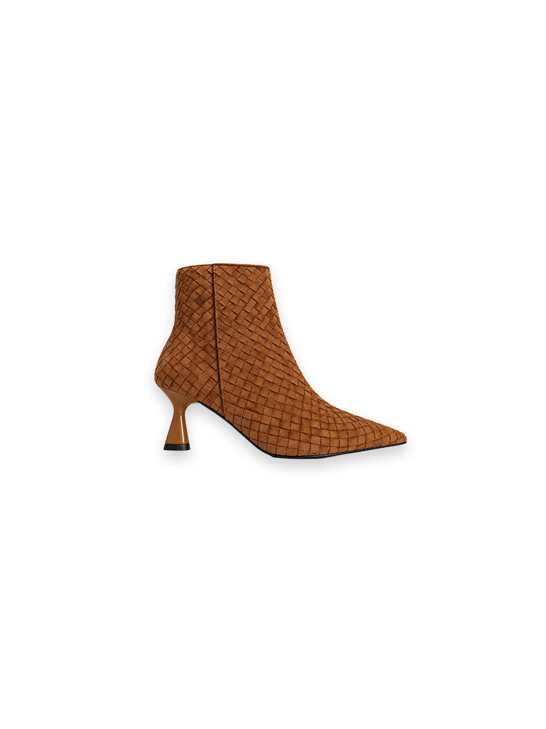 Moritb Stiefeletten – Geflochtenes Veloursleder mit skulpturalem Absatz