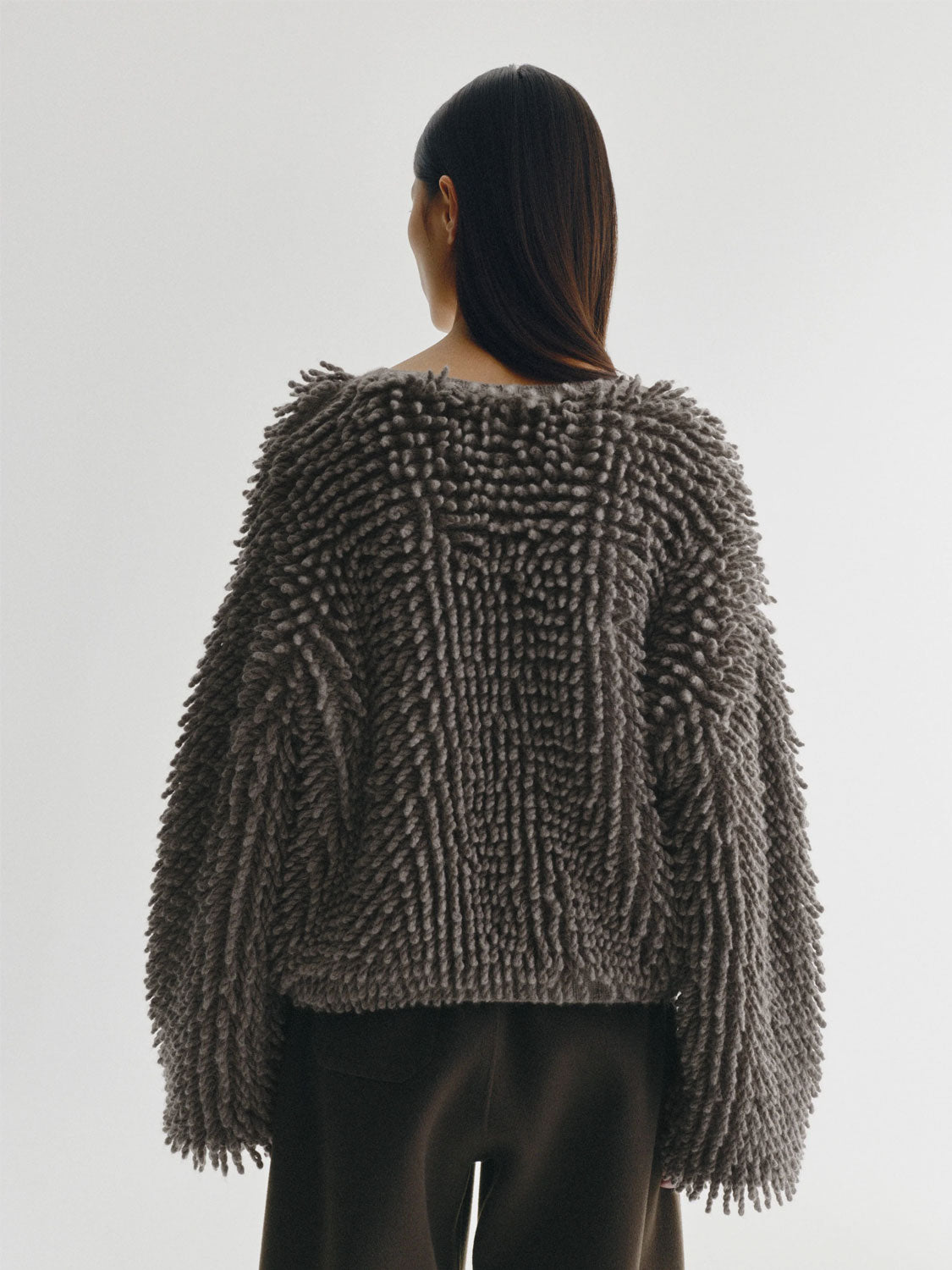 Mille Cashmere Sweater mit Fransen – Truffle