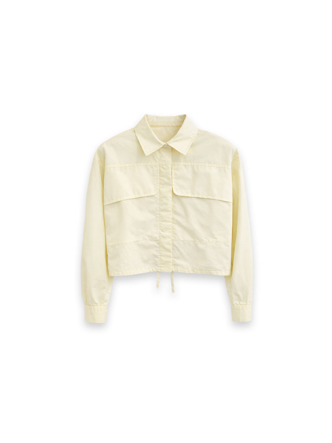 Cropped Technical Gabardine Utility-Jacke