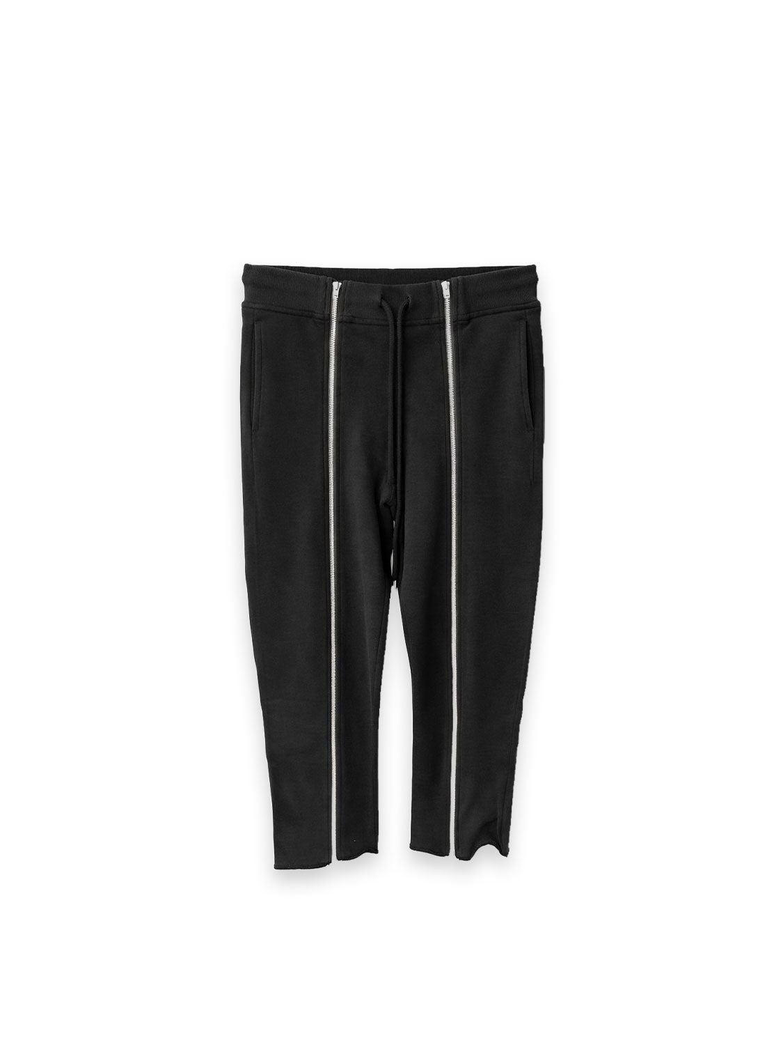 Wide-Leg Hose mit markanten Front-Zippern