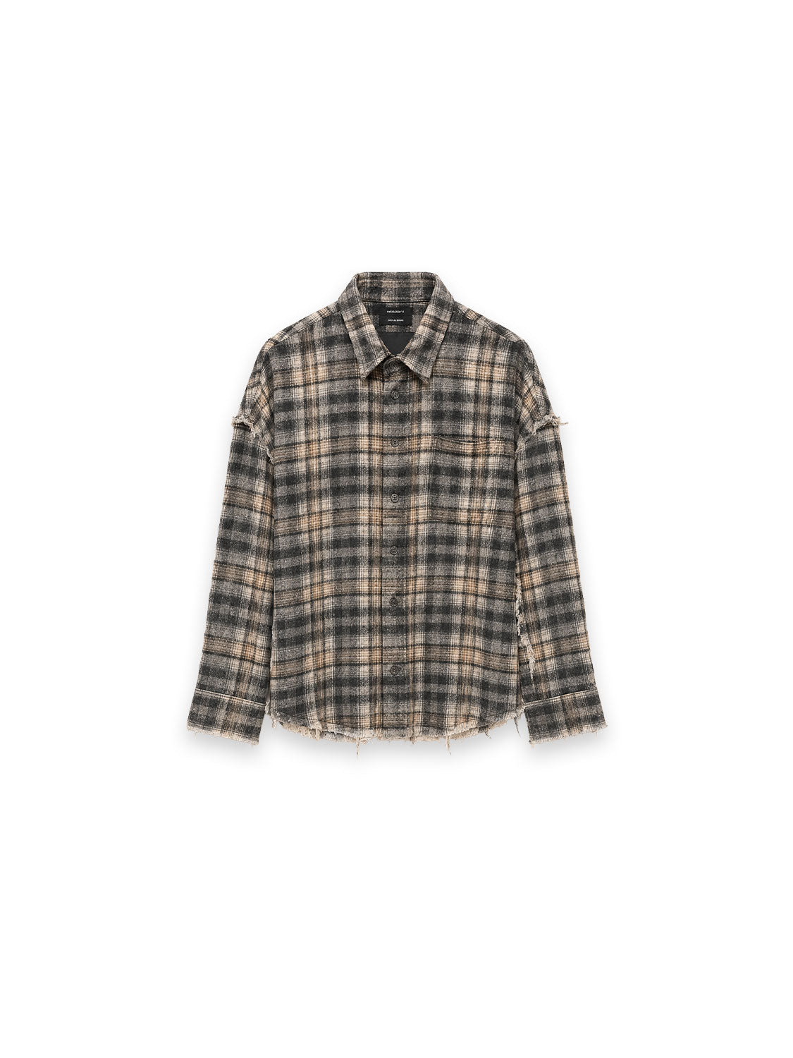 Seam Drop Hemd – Kariertes Baumwollhemd mit Used-Details