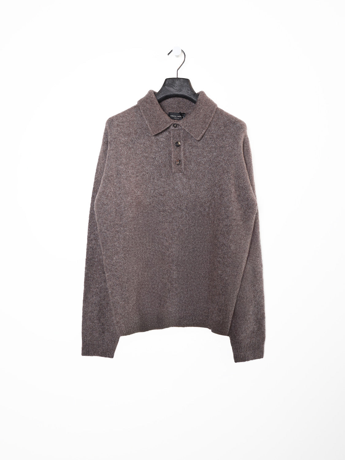 Knit LS Polo – Langärmeliges Poloshirt