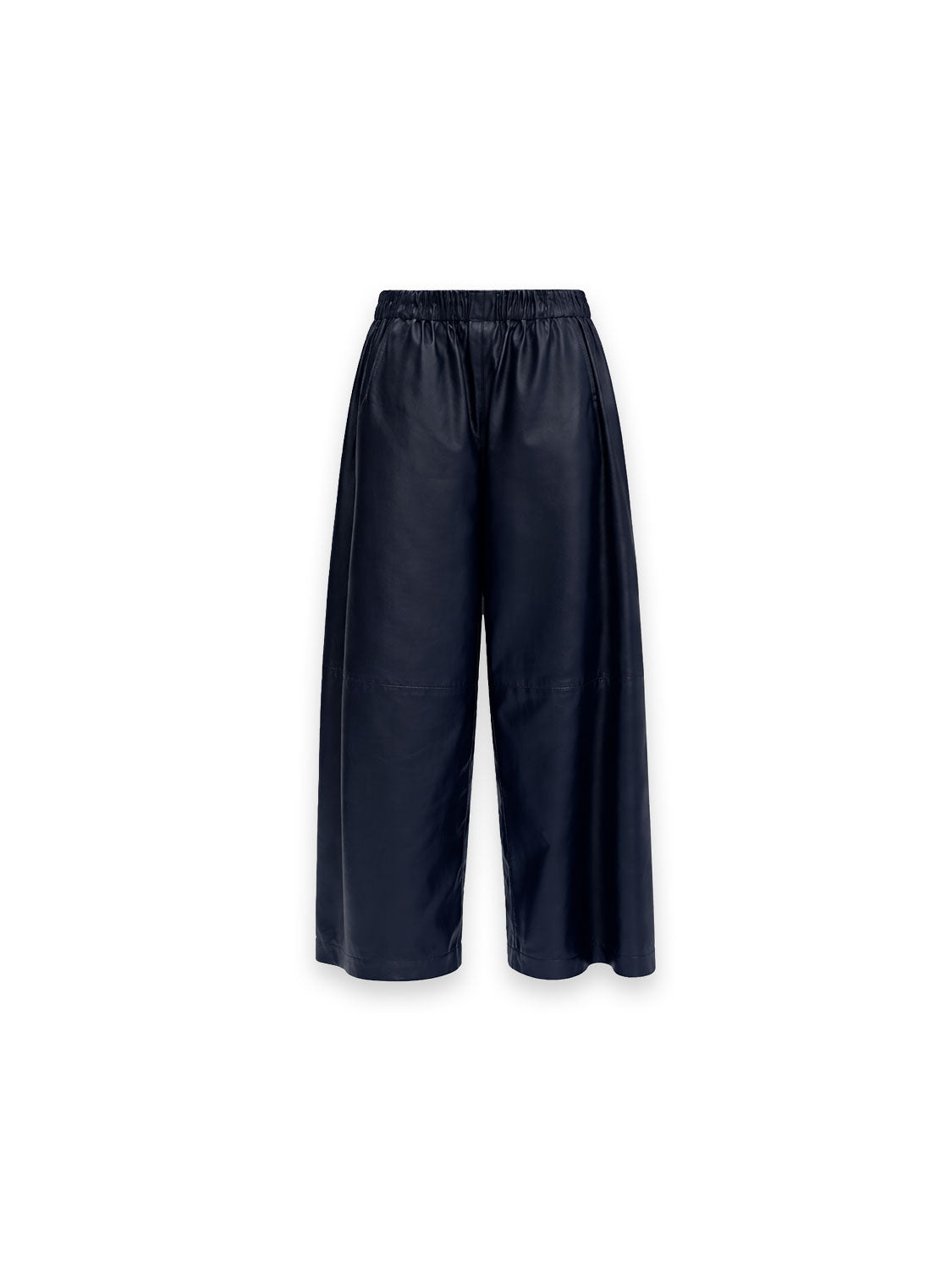 Palma Lederhose mit fließendem Wide Leg Schnitt
