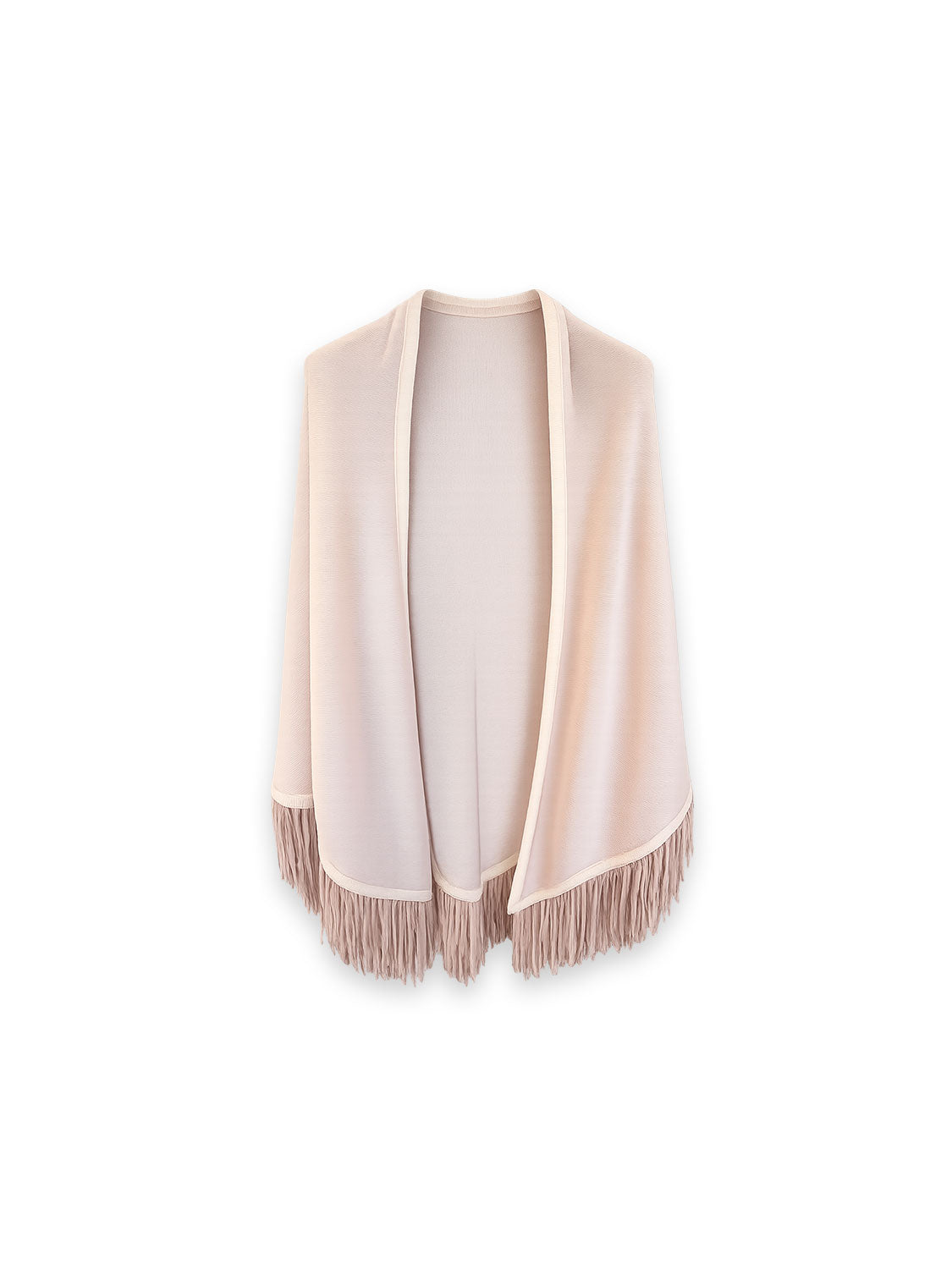 Triangolo Poncho mit Fransen