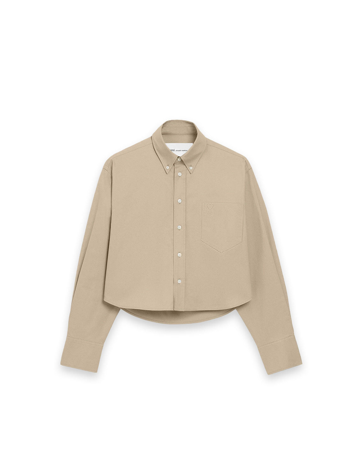 AMI Paris Cropped Hemdbluse