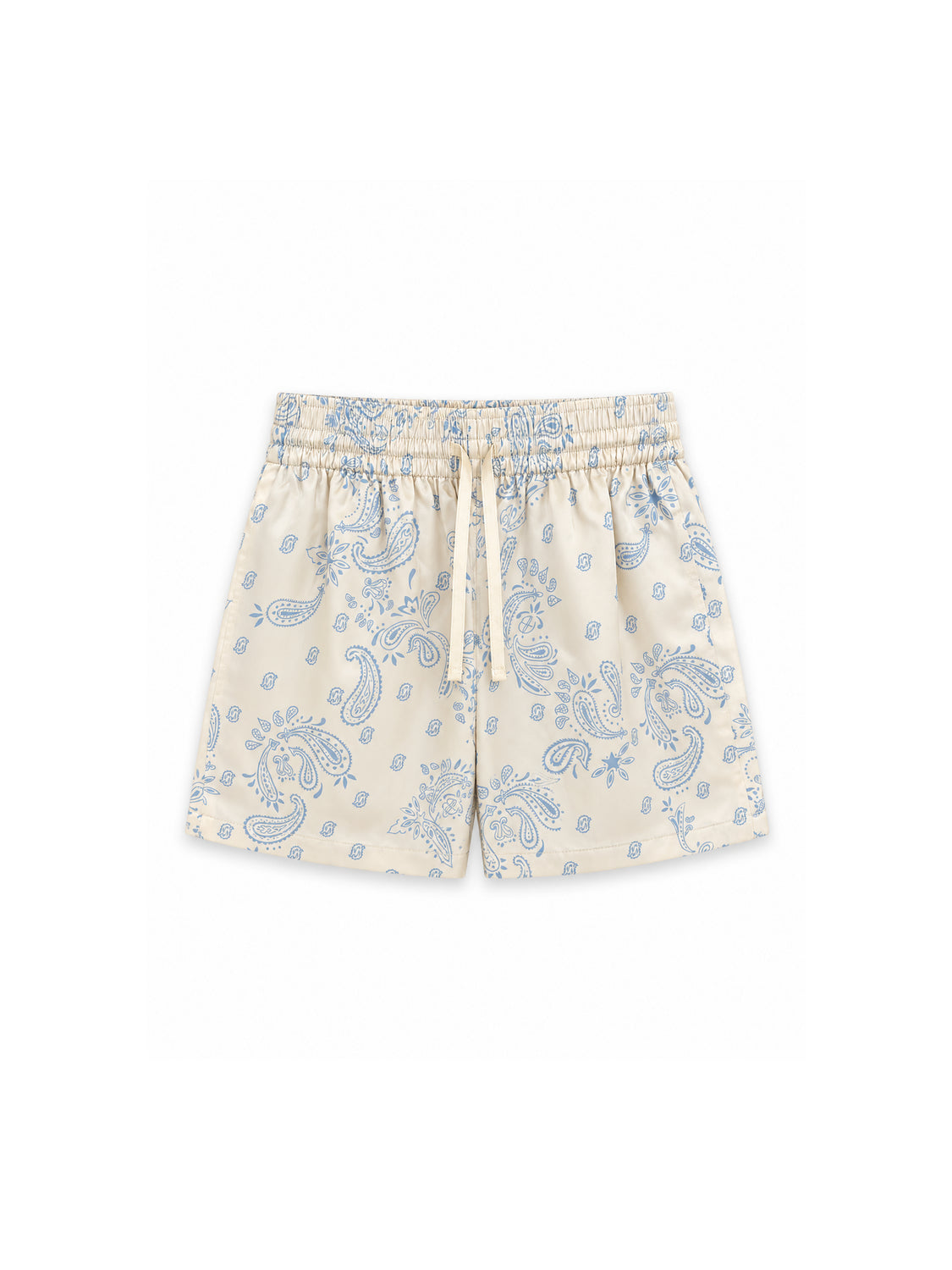 ANINE BING Kamala Shorts mit Paisleymuster und Bindeband – Vorderansicht