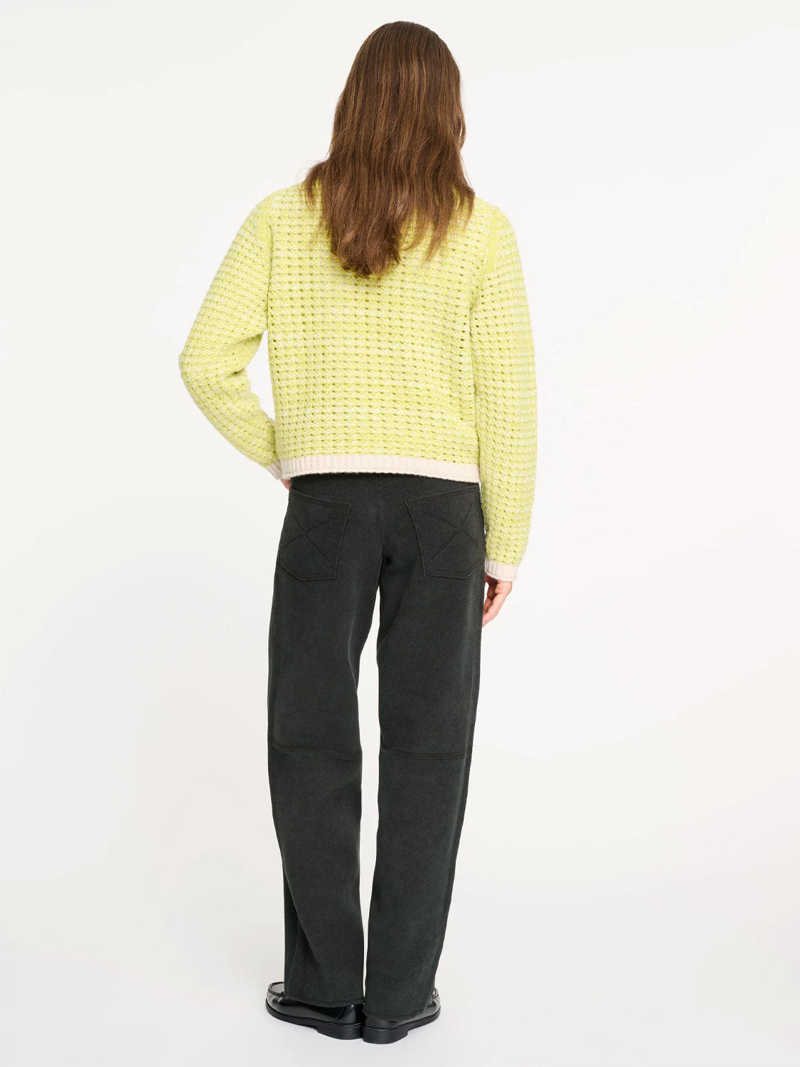 Crochet Knit Zipped Cardigan
