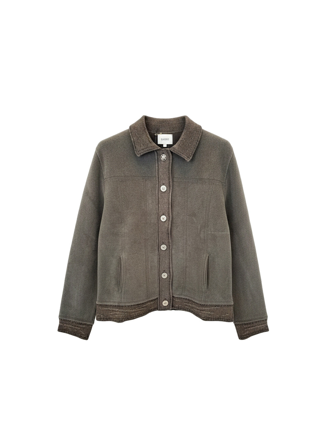 Hybrid Suede - Jacke aus Cashmere-Baumwoll-Mix