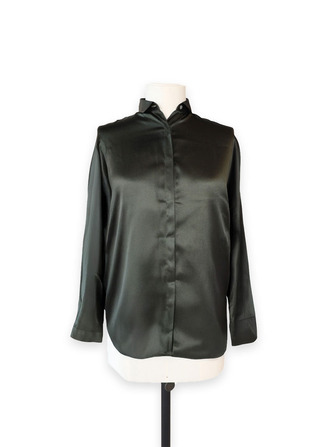 Bluse aus glänzender Seide