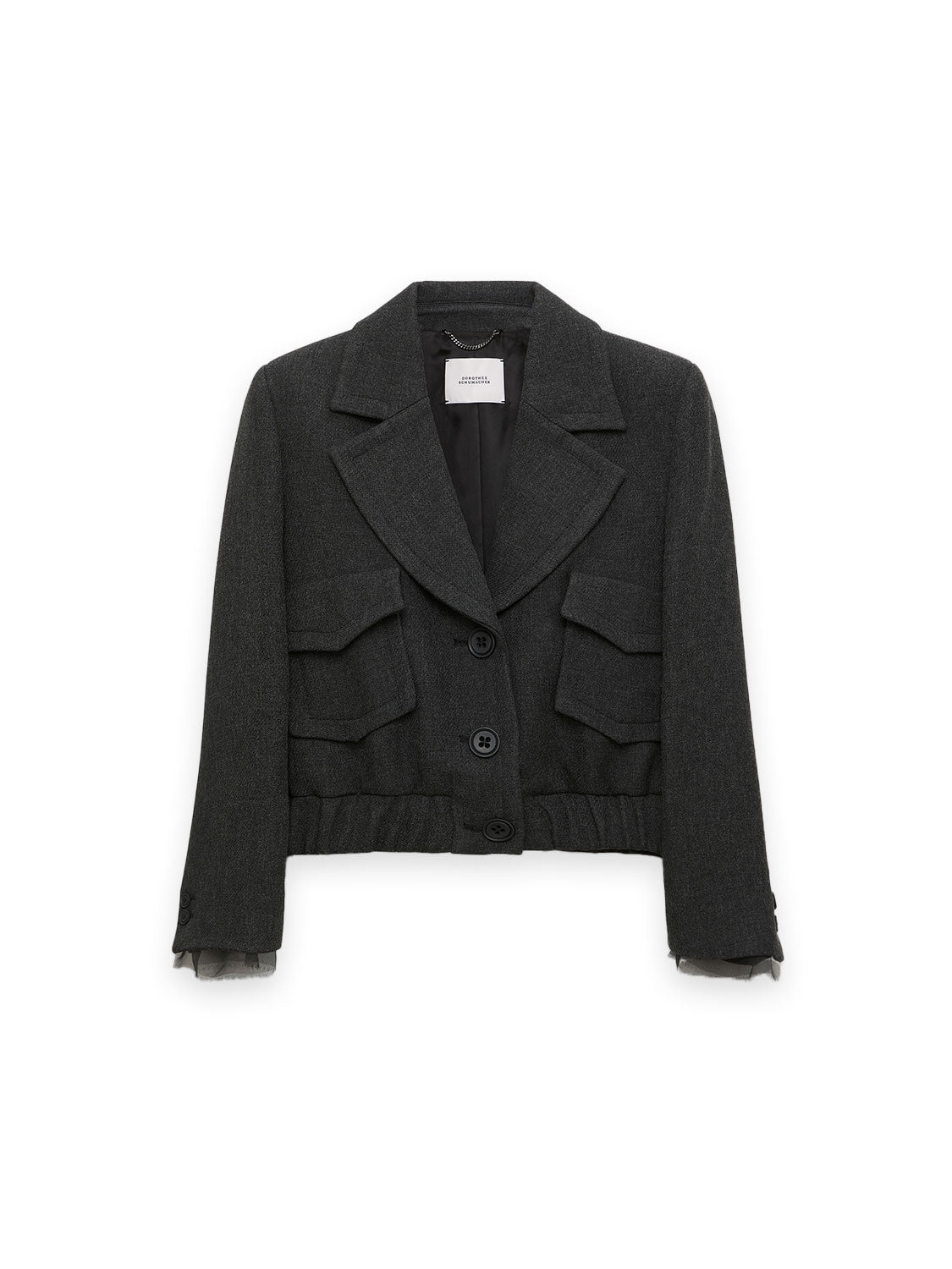 Layered Coolness – Cropped Blousonjacke