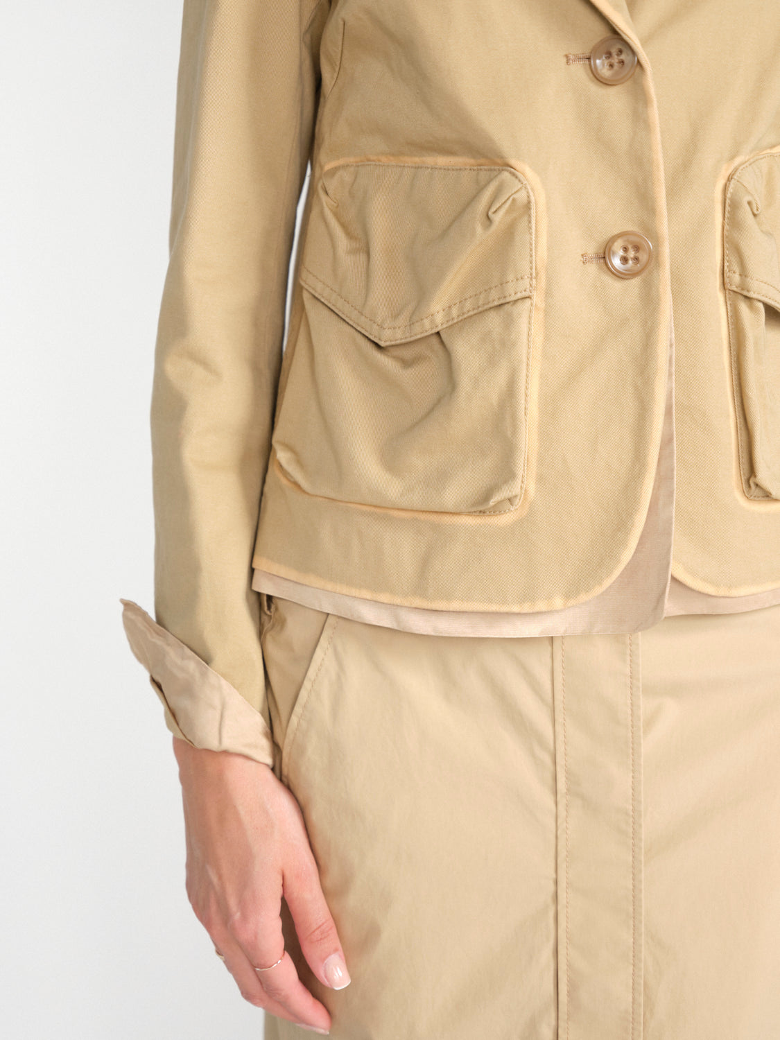 Perfect Match Jacket - Kurzer Blazer aus Baumwolle