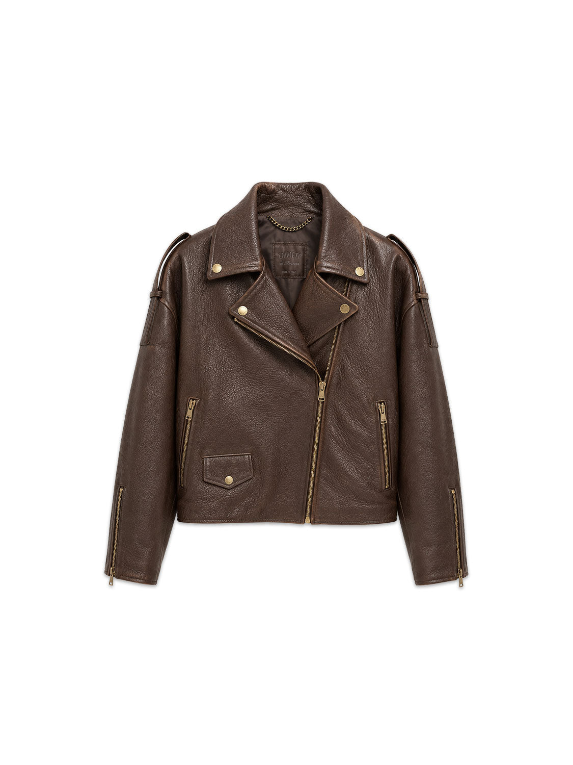 Adria Lederjacke mit Bikerkragen