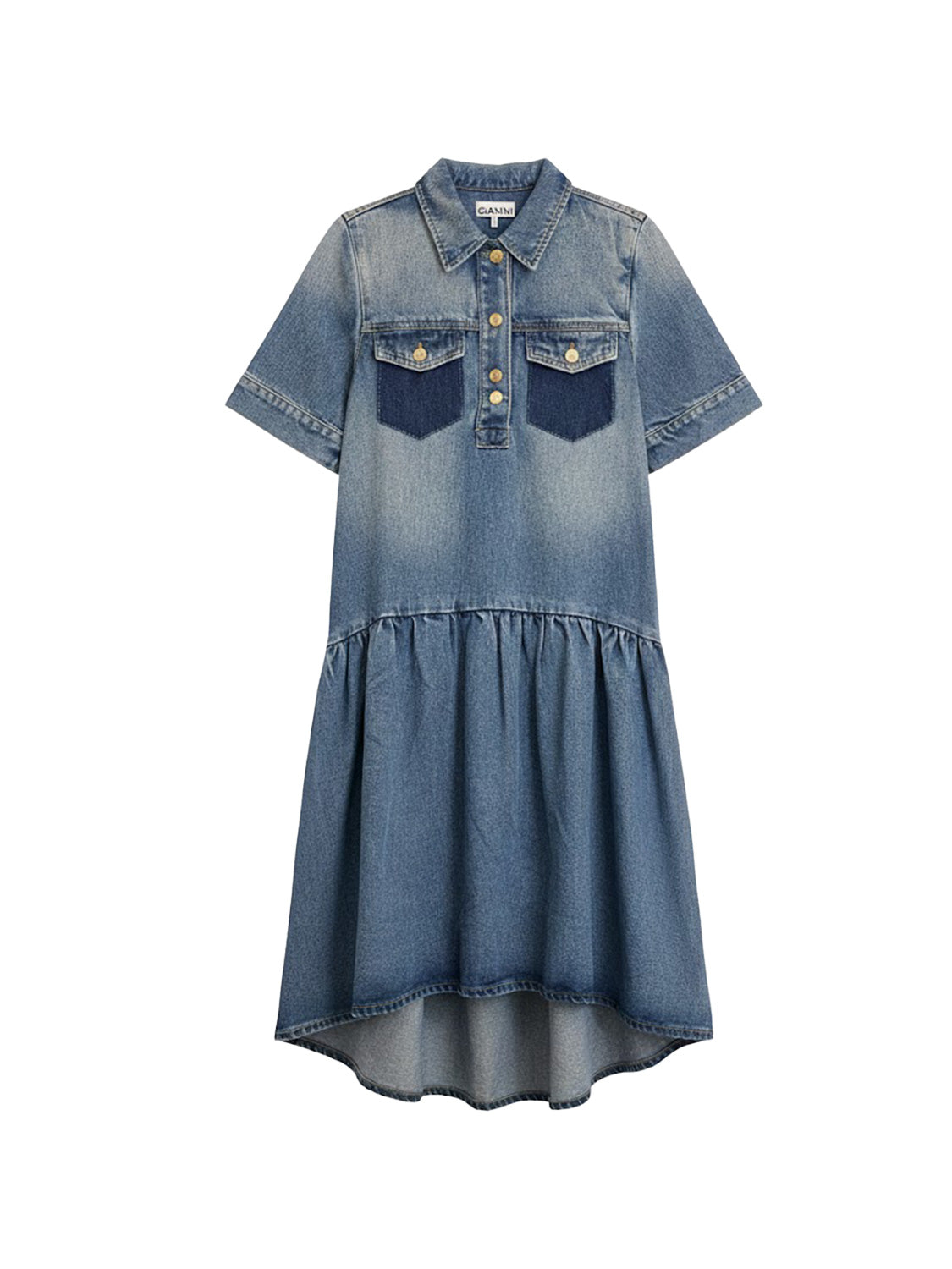 Light Weight - Denim Midikleid