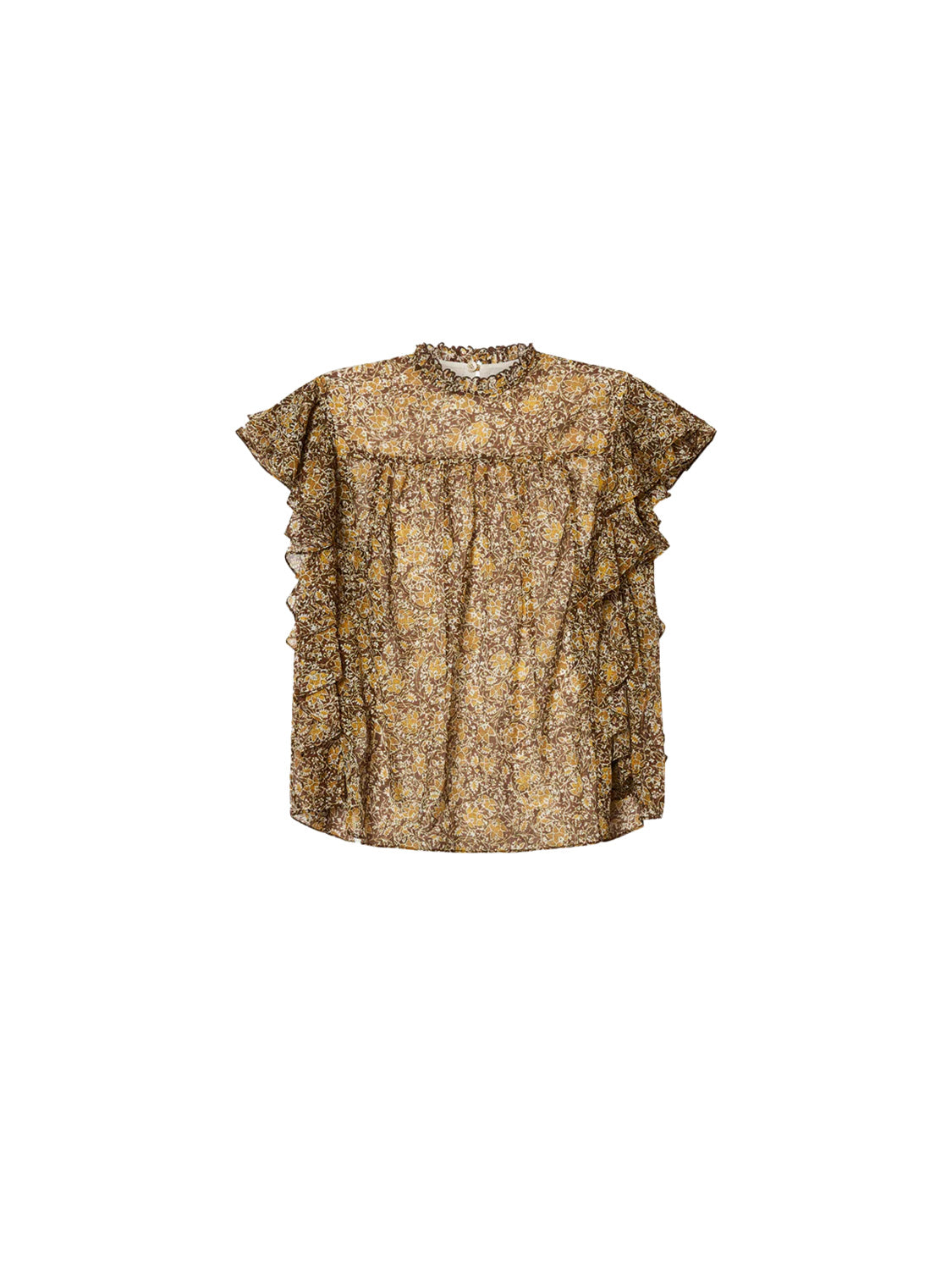 Daliyane - Ärmellose Bluse aus Baumwollvoile