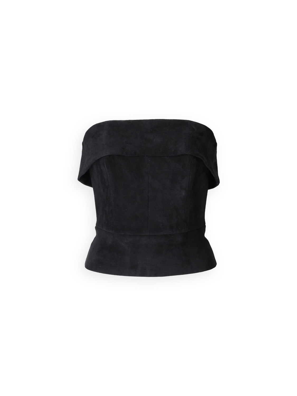 Willow – Offshoulder Veloursleder-Top