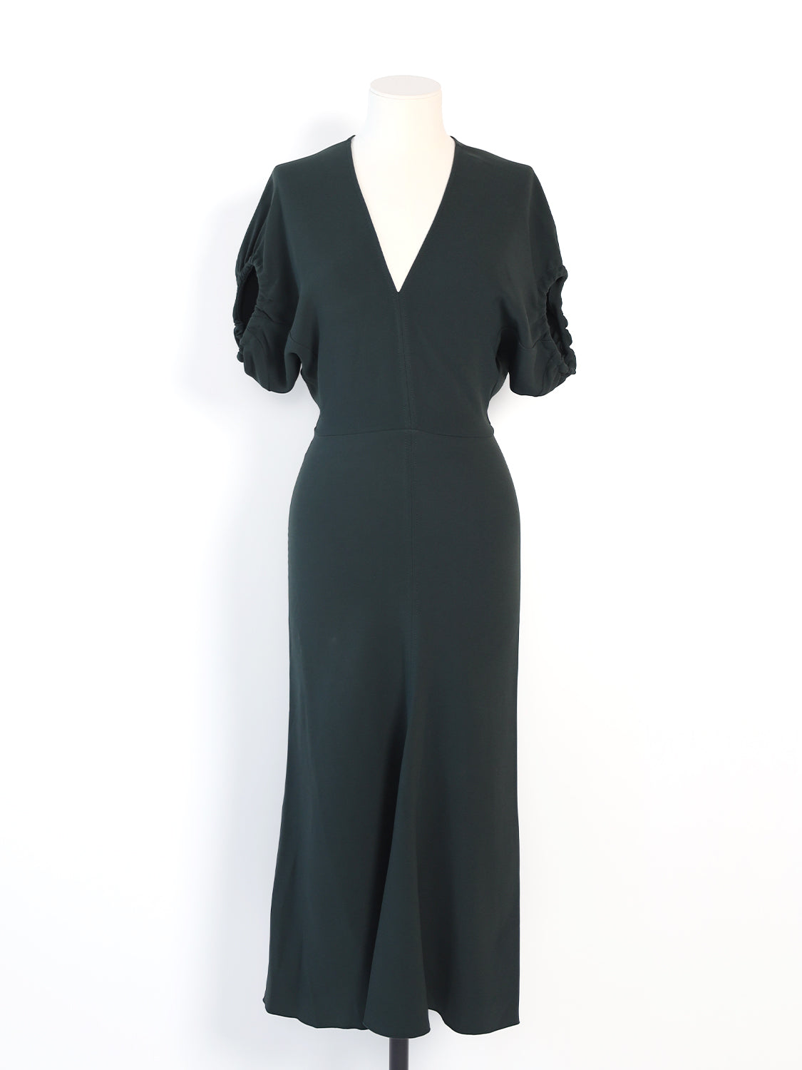 Blouson Detail Midi Dress