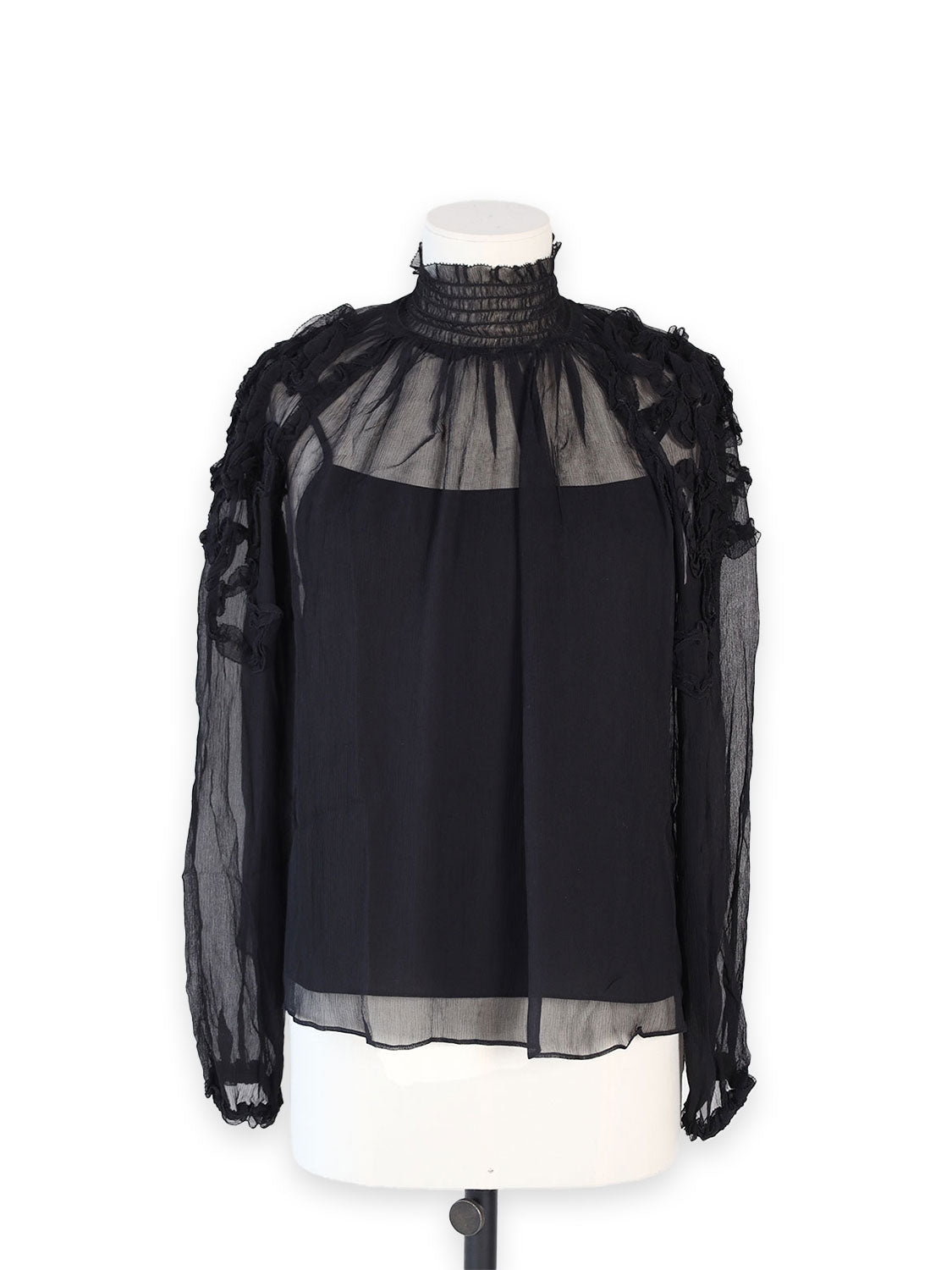 Magdalena – Long-sleeved silk blouse