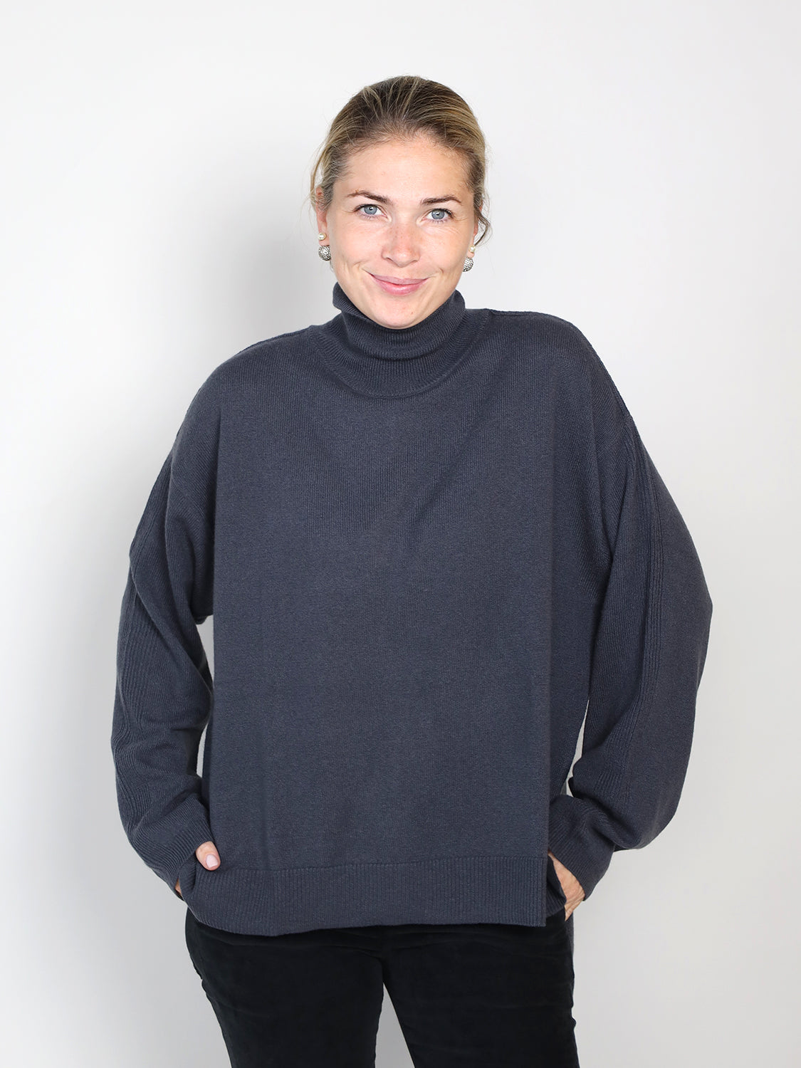 High Neck Pullover aus Cashmere