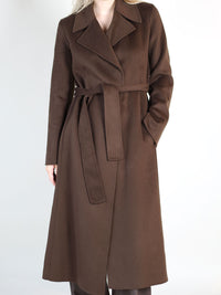 Wickelmantel aus Double Face