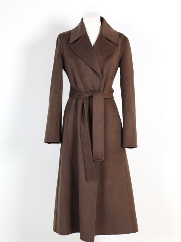 Wickelmantel aus Double Face