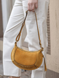 Oskan Moon - Schultertasche aus Leder