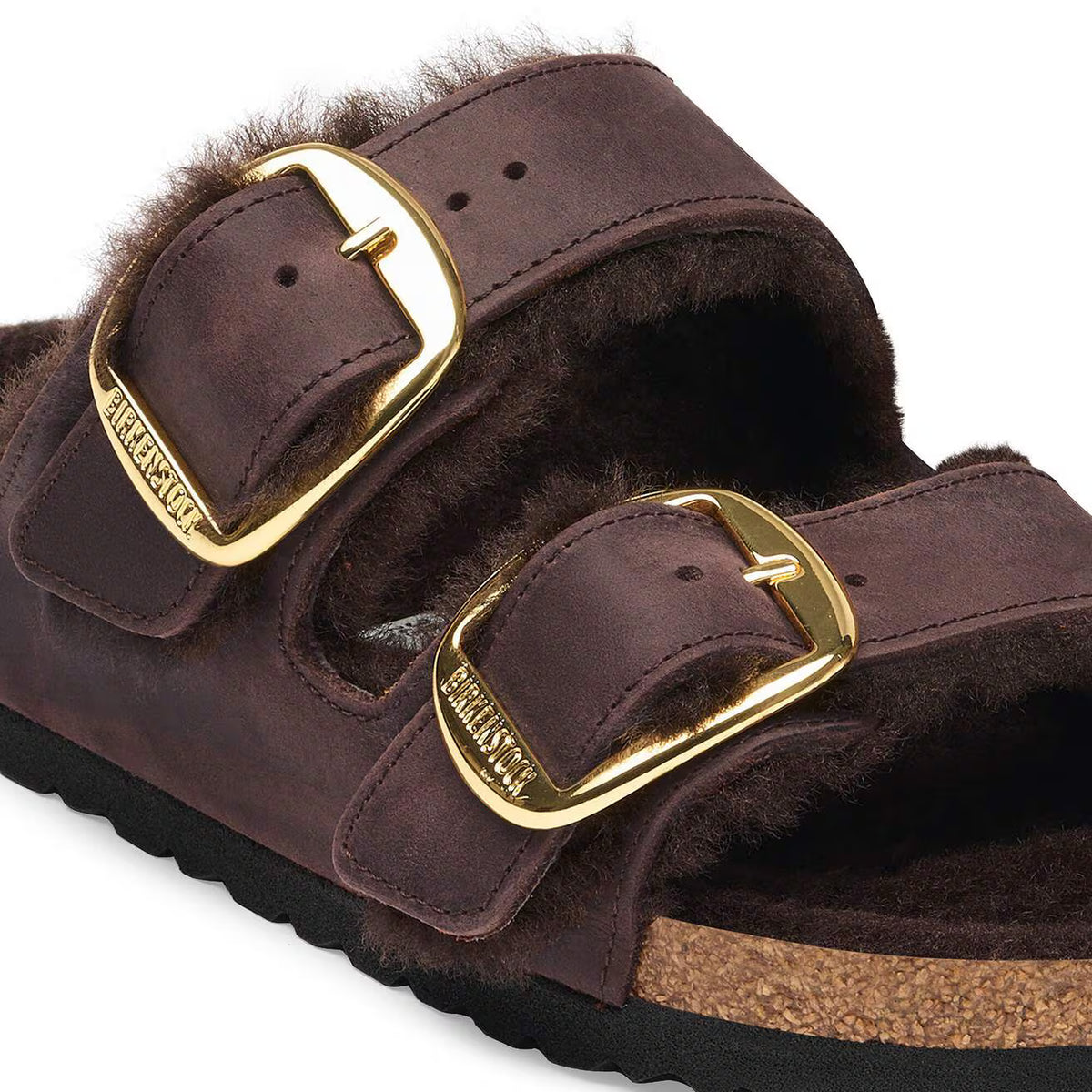 Arizona Big Buckle – Sandale mit goldfarbenen Schnallen