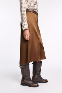 Vintage – Hoher Leder-Boot im Vintage-Look