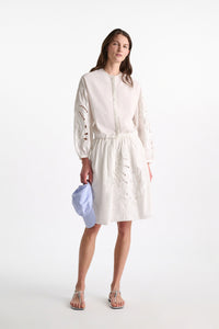 Embroidered - Floraler Rock aus Baumwolle