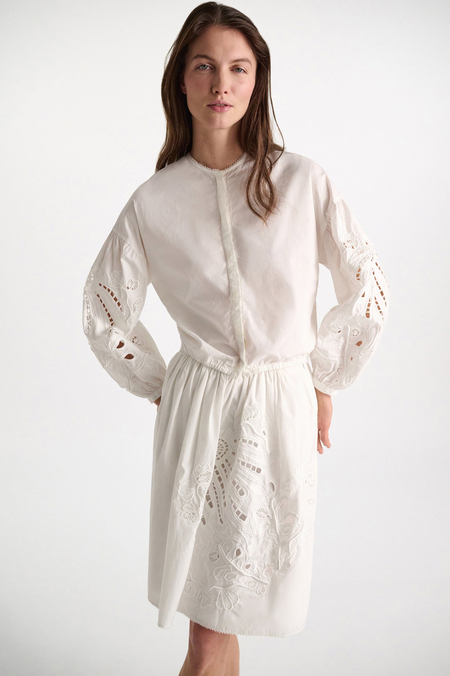 Embroidered - Florale Bluse